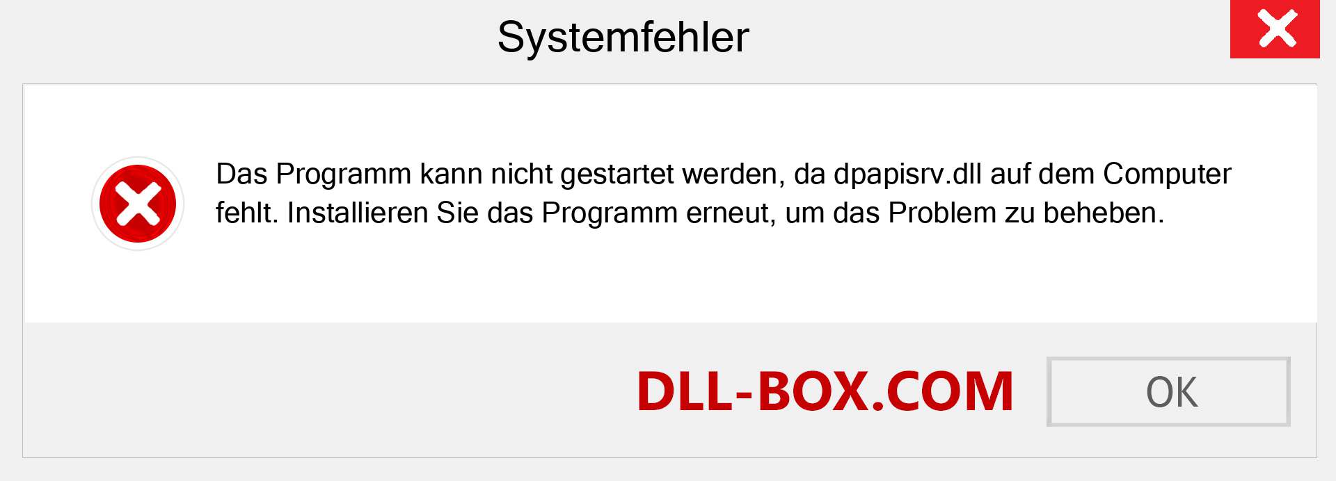 dpapisrv.dll-Datei fehlt?. Download für Windows 7, 8, 10 - Fix dpapisrv dll Missing Error unter Windows, Fotos, Bildern